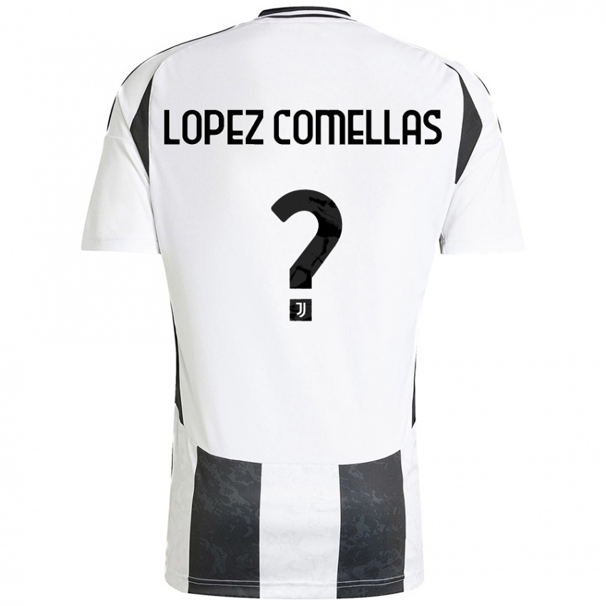 Kinderen Ivan Lopez Comellas #0 Wit Zwart Thuisshirt Thuistenue 2024/25 T-Shirt