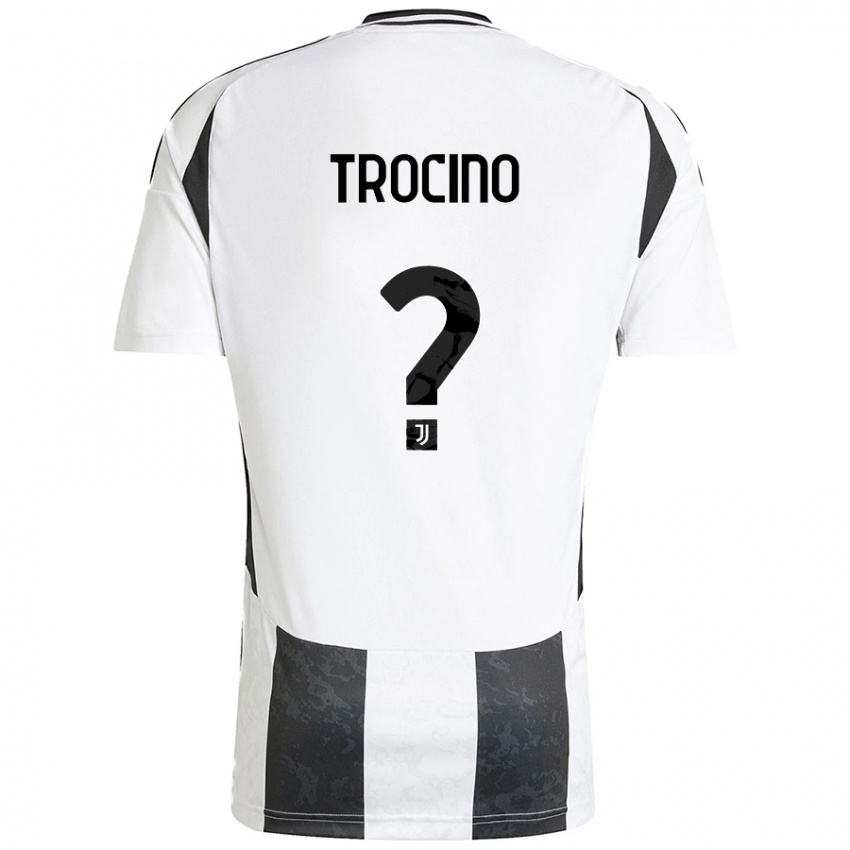 Kinderen Luca Trocino #0 Wit Zwart Thuisshirt Thuistenue 2024/25 T-Shirt