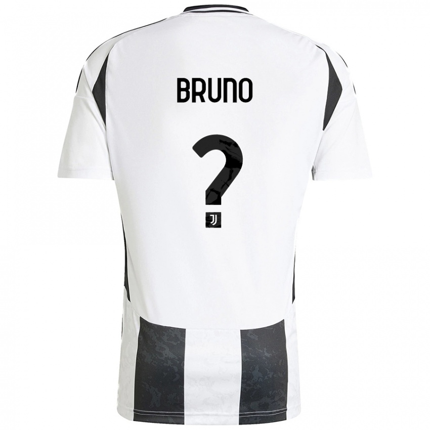 Kinderen Giovanni Bruno #0 Wit Zwart Thuisshirt Thuistenue 2024/25 T-Shirt