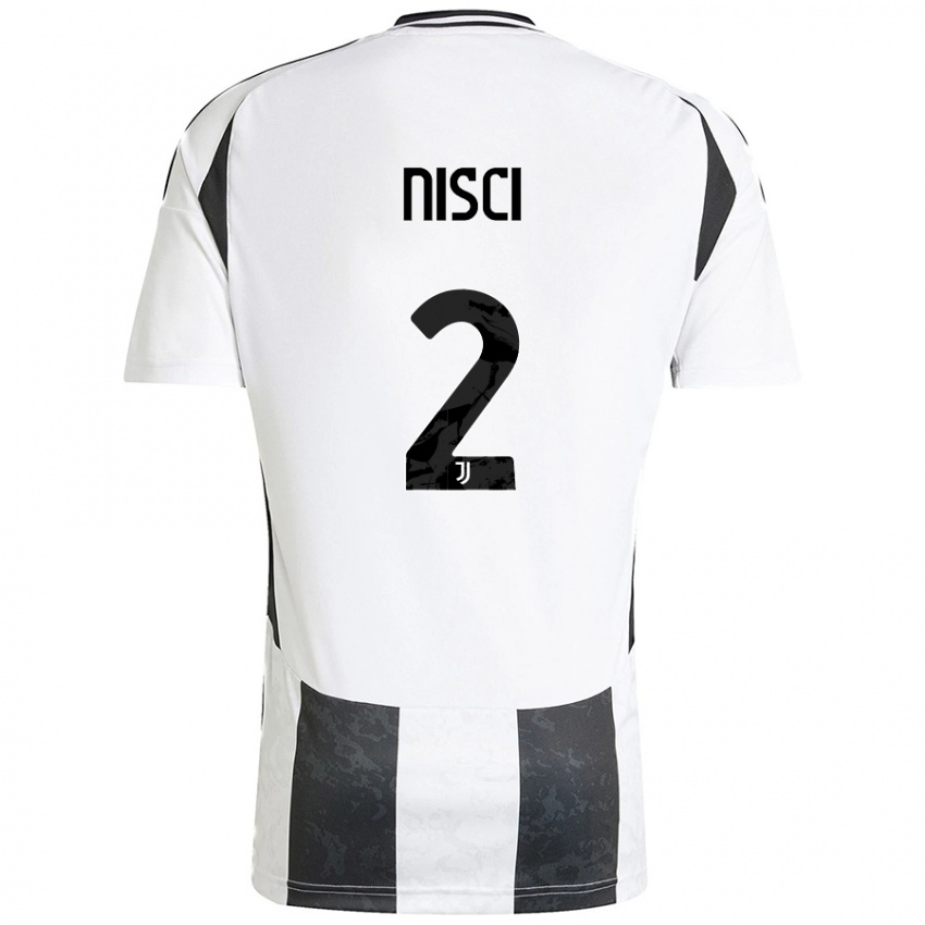 Kinderen Alessandro Nisci #2 Wit Zwart Thuisshirt Thuistenue 2024/25 T-Shirt