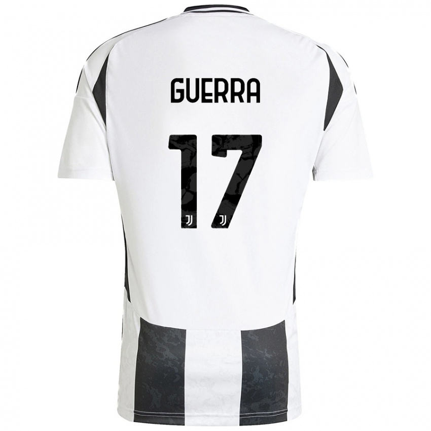 Kinderen Simone Guerra #17 Wit Zwart Thuisshirt Thuistenue 2024/25 T-Shirt