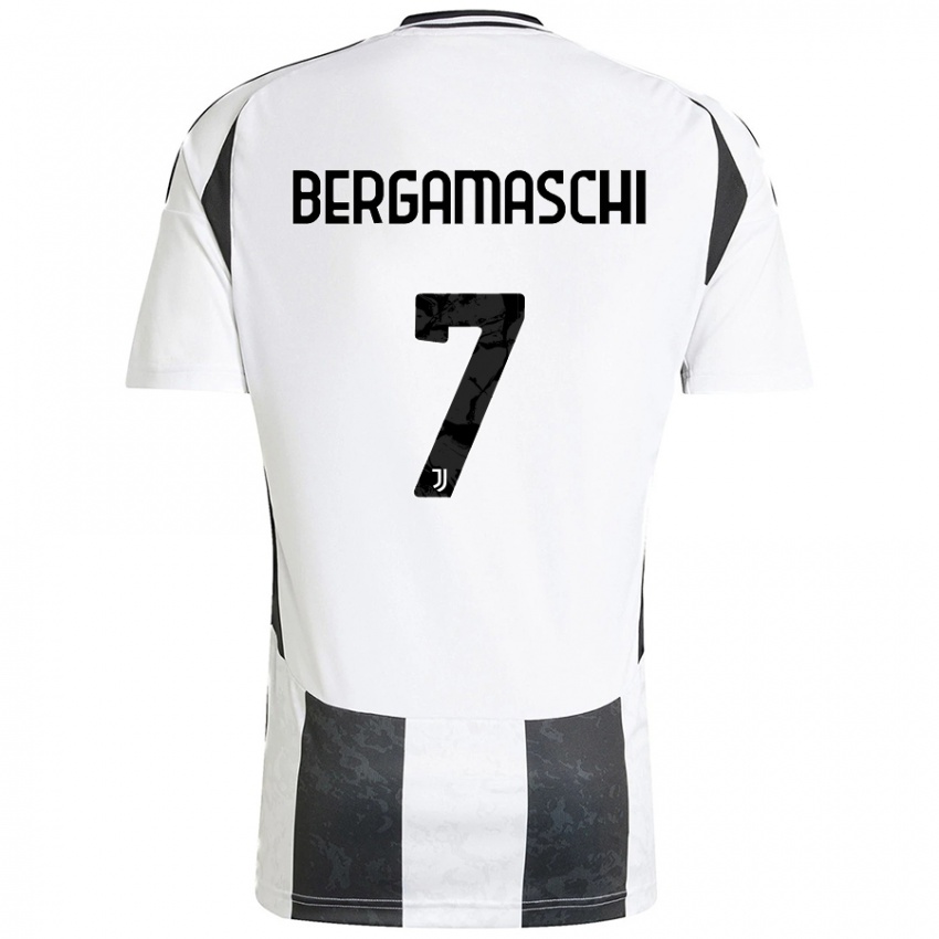 Kinderen Valentina Bergamaschi #7 Wit Zwart Thuisshirt Thuistenue 2024/25 T-Shirt