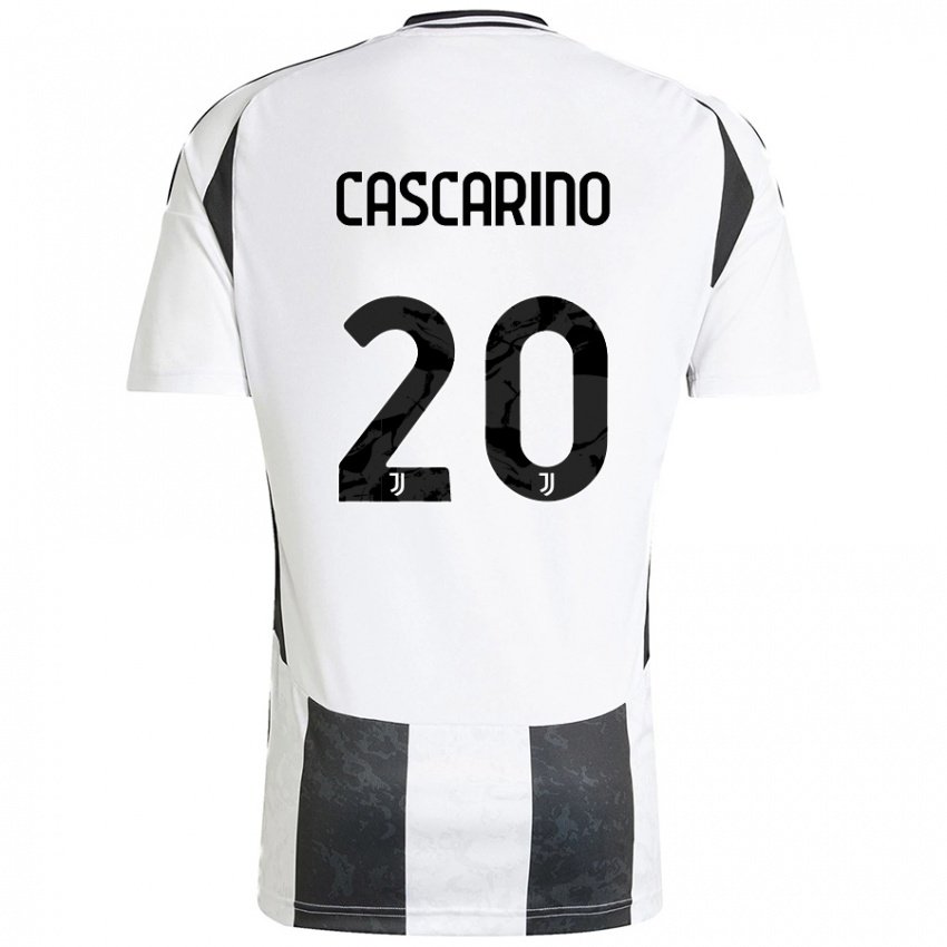 Kinderen Estelle Cascarino #20 Wit Zwart Thuisshirt Thuistenue 2024/25 T-Shirt