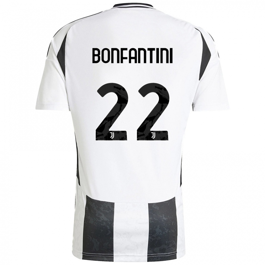 Kinderen Agnese Bonfantini #22 Wit Zwart Thuisshirt Thuistenue 2024/25 T-Shirt