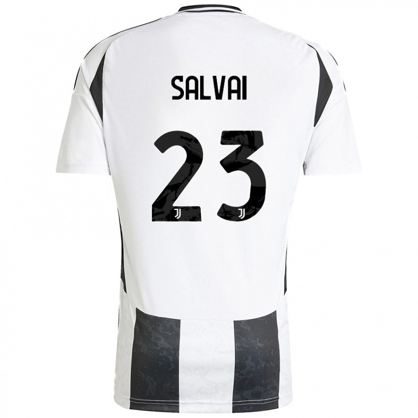 Kinderen Cecilia Salvai #23 Wit Zwart Thuisshirt Thuistenue 2024/25 T-Shirt