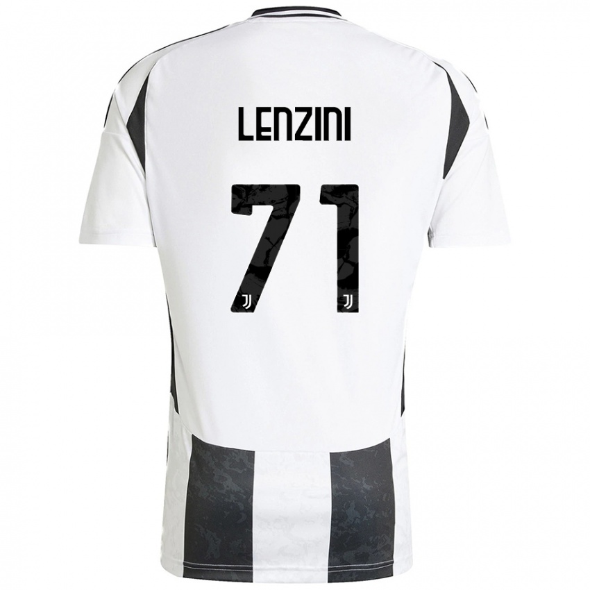 Kinderen Martina Lenzini #71 Wit Zwart Thuisshirt Thuistenue 2024/25 T-Shirt