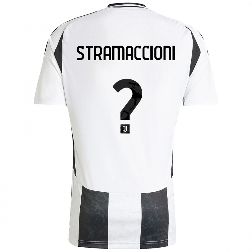 Kinderen Diego Stramaccioni #0 Wit Zwart Thuisshirt Thuistenue 2024/25 T-Shirt