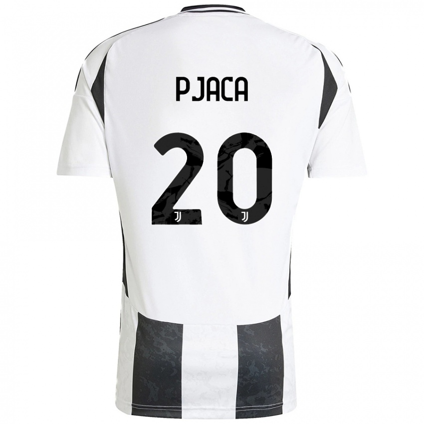 Kinderen Marko Pjaca #20 Wit Zwart Thuisshirt Thuistenue 2024/25 T-Shirt