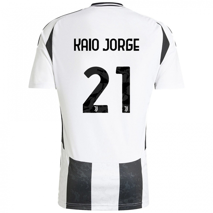 Kinderen Kaio Jorge #21 Wit Zwart Thuisshirt Thuistenue 2024/25 T-Shirt