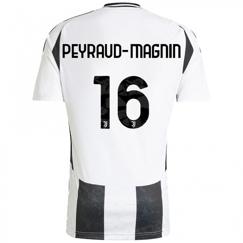 Kinderen Pauline Peyraud-Magnin #16 Wit Zwart Thuisshirt Thuistenue 2024/25 T-Shirt