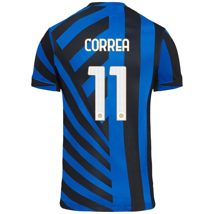 Kinderen Joaquin Correa #11 Blauw Zwart Thuisshirt Thuistenue 2024/25 T-Shirt