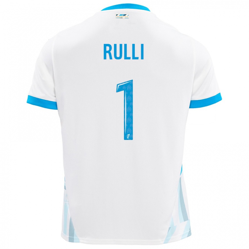 Kinderen Gerónimo Rulli #1 Wit Hemelsblauw Thuisshirt Thuistenue 2024/25 T-Shirt