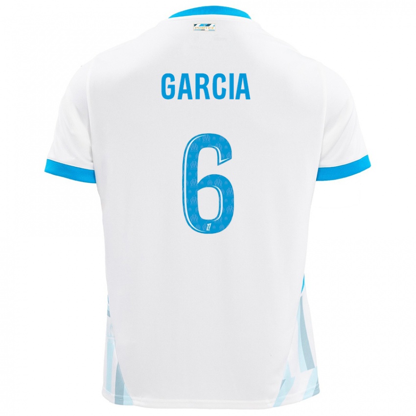 Kinderen Ulisses Garcia #6 Wit Hemelsblauw Thuisshirt Thuistenue 2024/25 T-Shirt