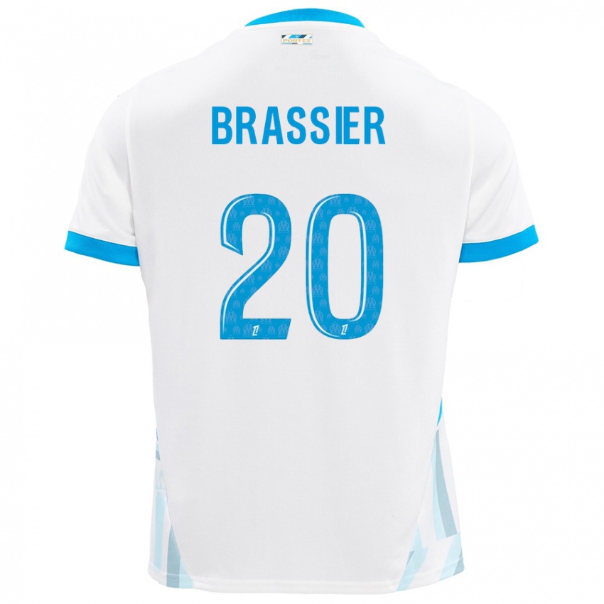 Kinderen Lilian Brassier #20 Wit Hemelsblauw Thuisshirt Thuistenue 2024/25 T-Shirt