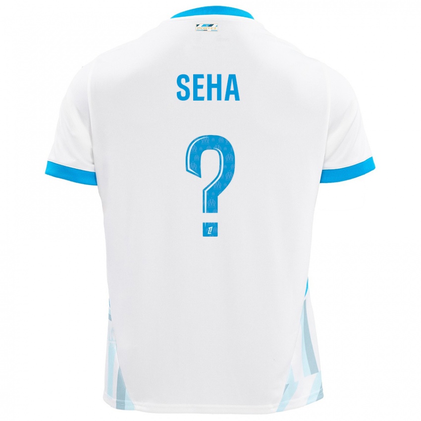 Kinderen Sayha Seha #0 Wit Hemelsblauw Thuisshirt Thuistenue 2024/25 T-Shirt