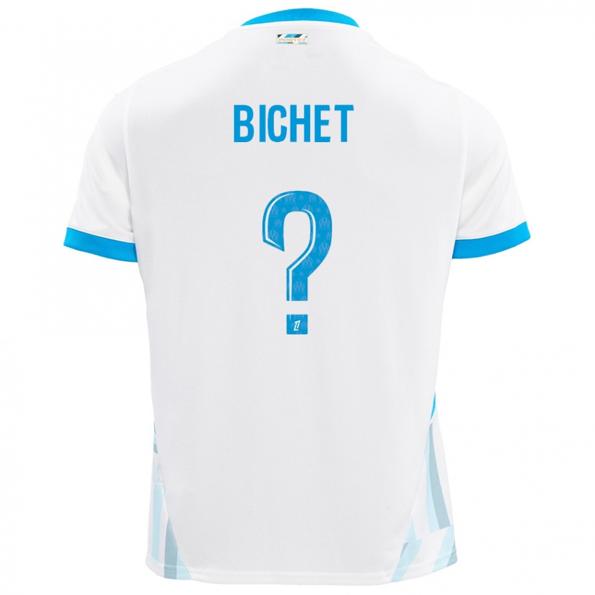 Kinderen Tristan Bichet #0 Wit Hemelsblauw Thuisshirt Thuistenue 2024/25 T-Shirt