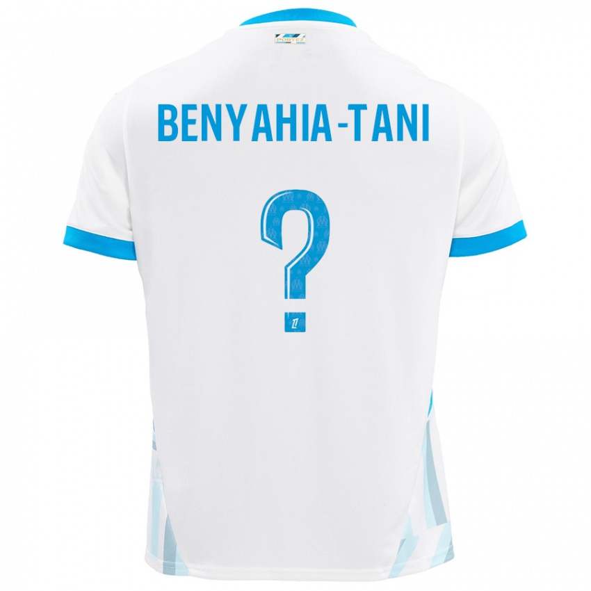 Kinderen Aylan Benyahia-Tani #0 Wit Hemelsblauw Thuisshirt Thuistenue 2024/25 T-Shirt