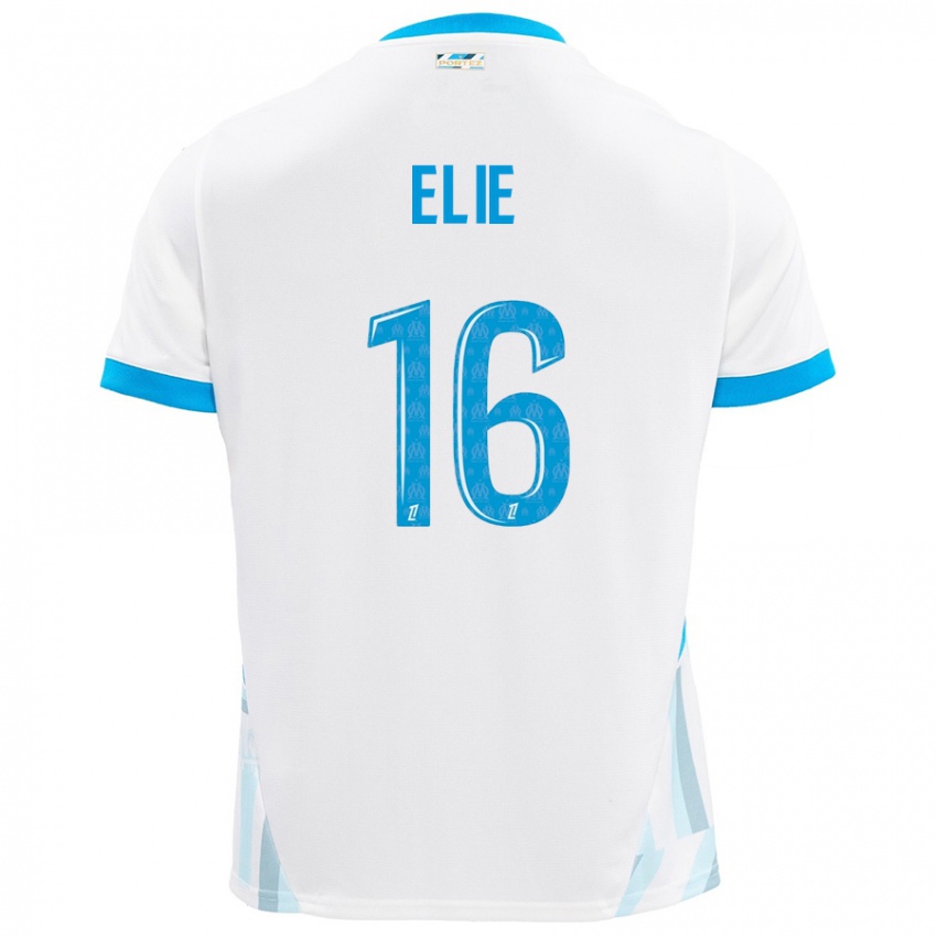 Kinderen Anaïs Elie #16 Wit Hemelsblauw Thuisshirt Thuistenue 2024/25 T-Shirt