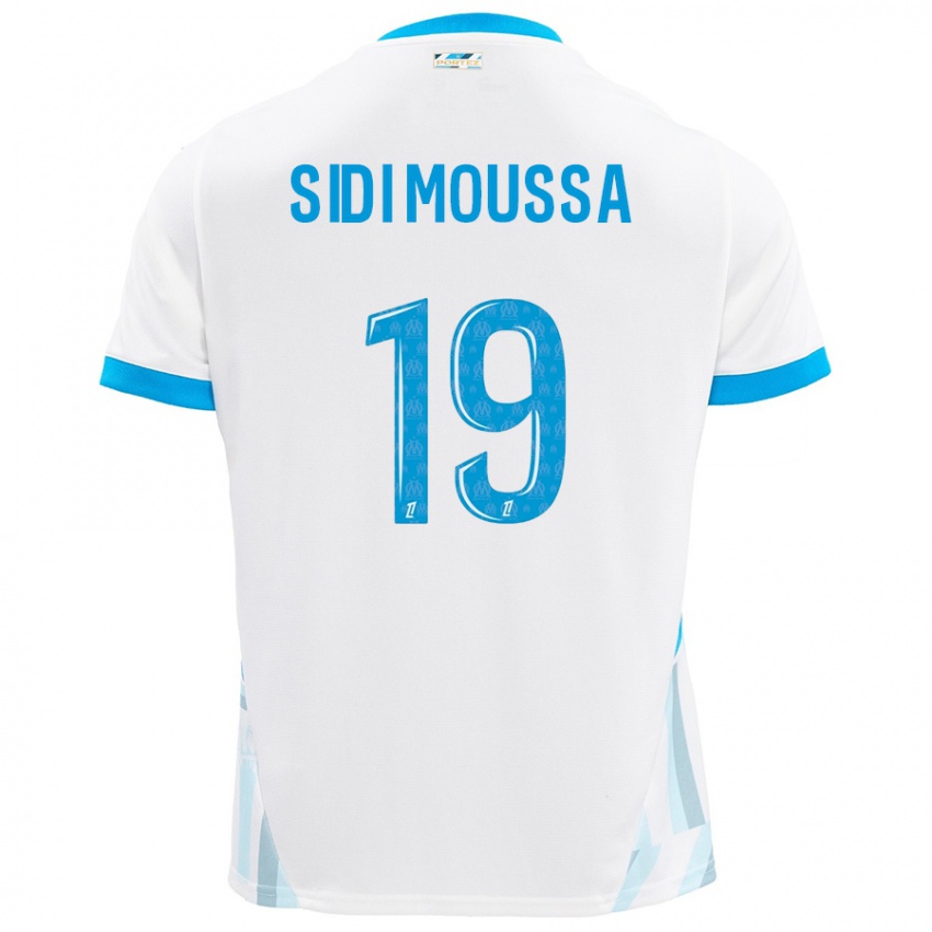 Kinderen Salima Sidi Moussa #19 Wit Hemelsblauw Thuisshirt Thuistenue 2024/25 T-Shirt