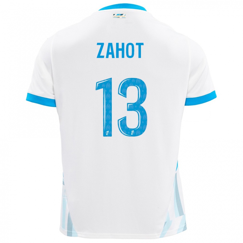 Kinderen Sarah Zahot #13 Wit Hemelsblauw Thuisshirt Thuistenue 2024/25 T-Shirt