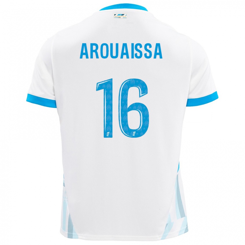 Kinderen Ines Arouaissa #16 Wit Hemelsblauw Thuisshirt Thuistenue 2024/25 T-Shirt