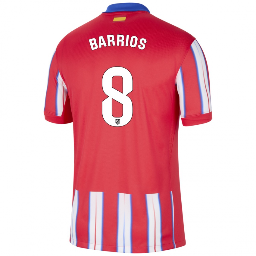 Kinderen Pablo Barrios #8 Rood Wit Blauw Thuisshirt Thuistenue 2024/25 T-Shirt