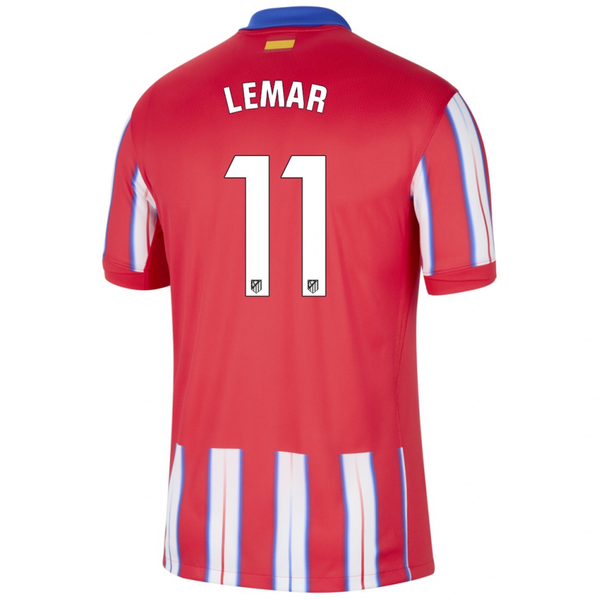 Kinderen Thomas Lemar #11 Rood Wit Blauw Thuisshirt Thuistenue 2024/25 T-Shirt