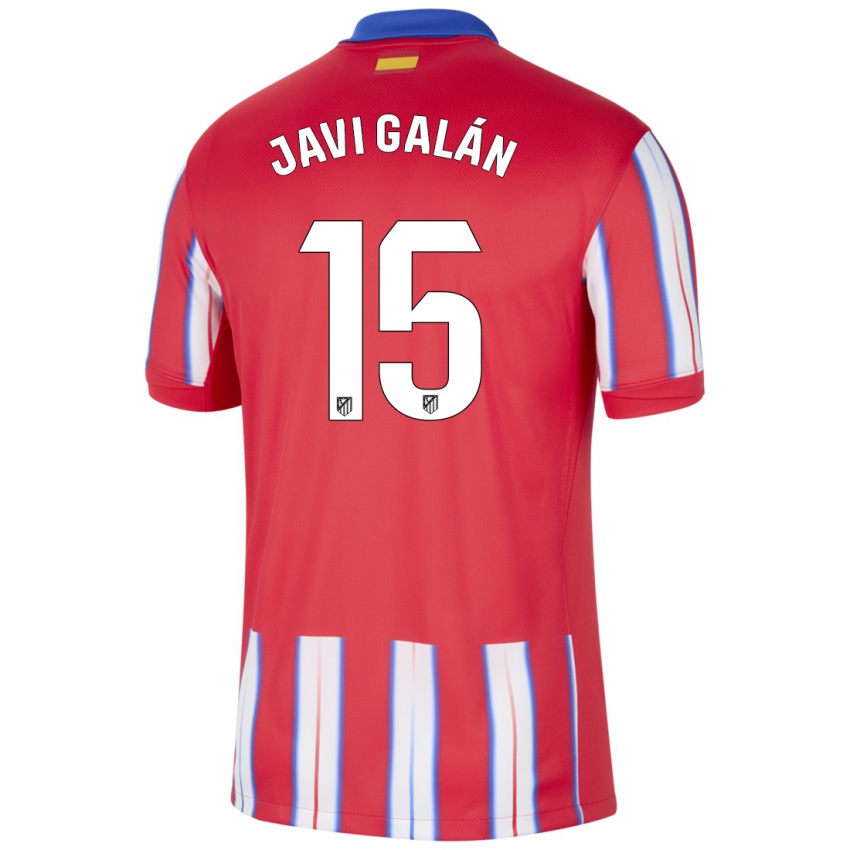 Kinderen Javi Galán #15 Rood Wit Blauw Thuisshirt Thuistenue 2024/25 T-Shirt