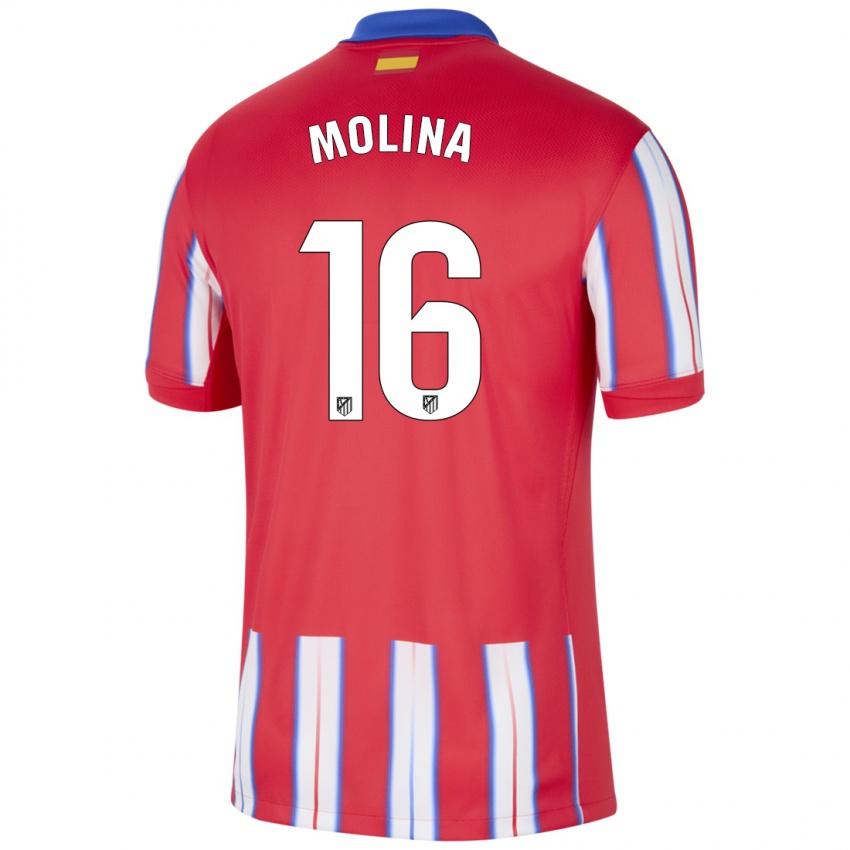 Kinderen Nahuel Molina #16 Rood Wit Blauw Thuisshirt Thuistenue 2024/25 T-Shirt