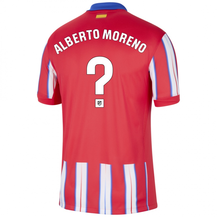 Kinderen Alberto Moreno #0 Rood Wit Blauw Thuisshirt Thuistenue 2024/25 T-Shirt