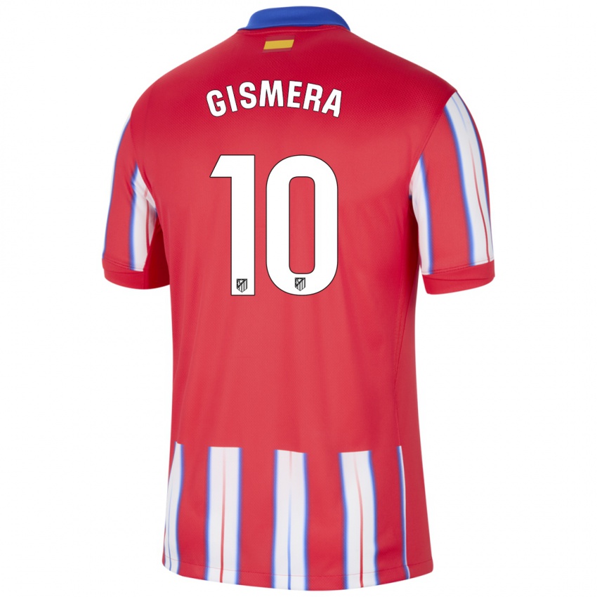 Kinderen Aitor Gismera #10 Rood Wit Blauw Thuisshirt Thuistenue 2024/25 T-Shirt