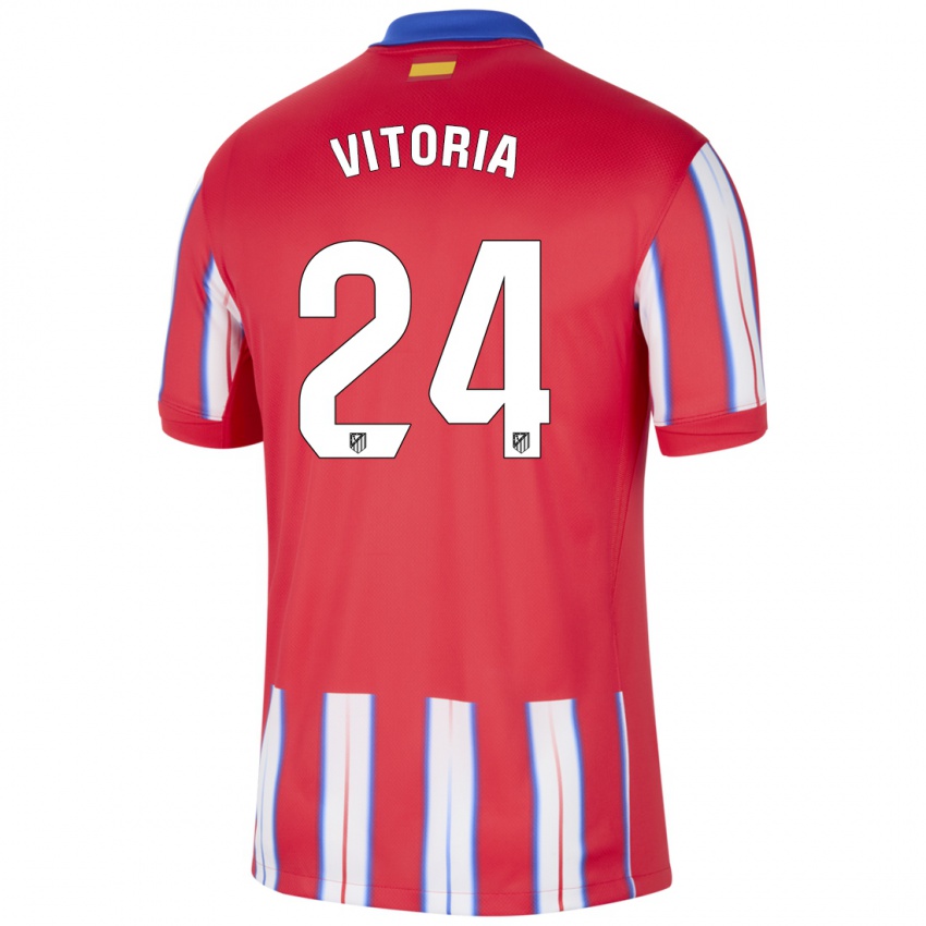 Kinderen Ana Vitória #24 Rood Wit Blauw Thuisshirt Thuistenue 2024/25 T-Shirt