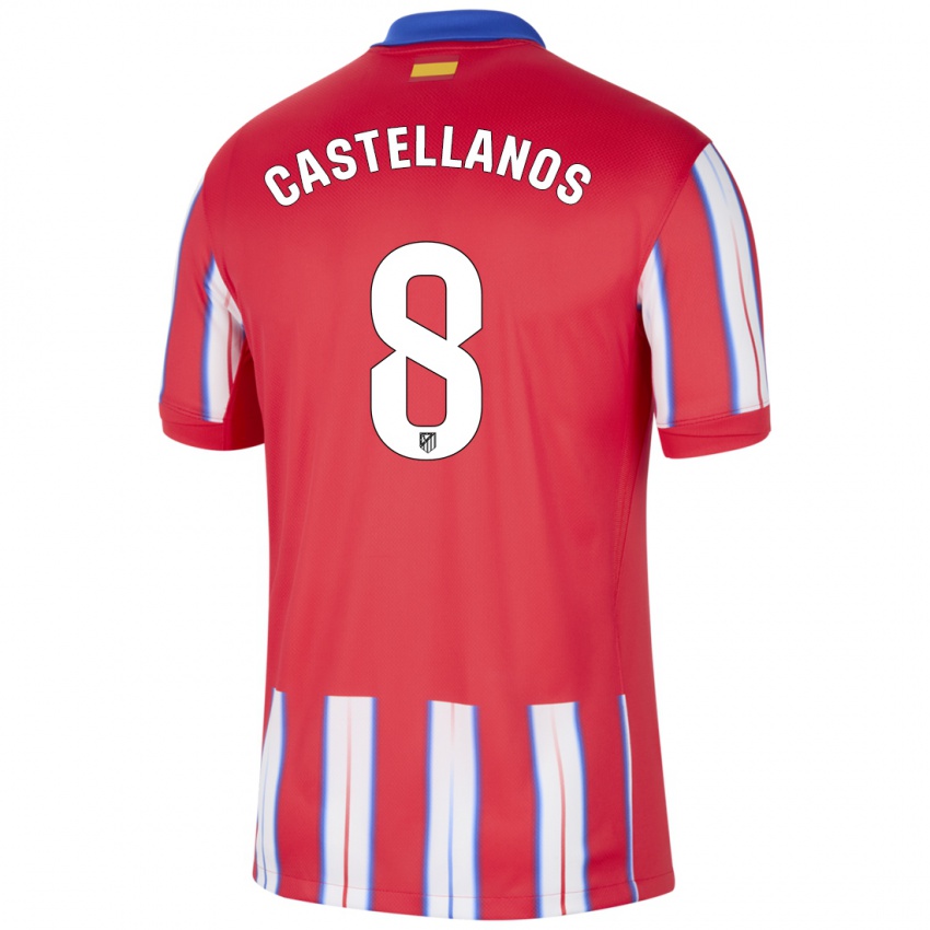 Kinderen Jorge Castellanos #8 Rood Wit Blauw Thuisshirt Thuistenue 2024/25 T-Shirt