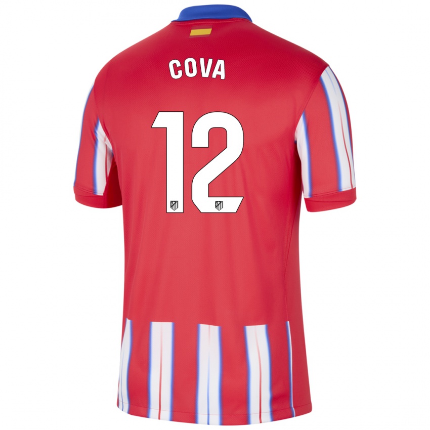 Kinderen Adrian Cova #12 Rood Wit Blauw Thuisshirt Thuistenue 2024/25 T-Shirt