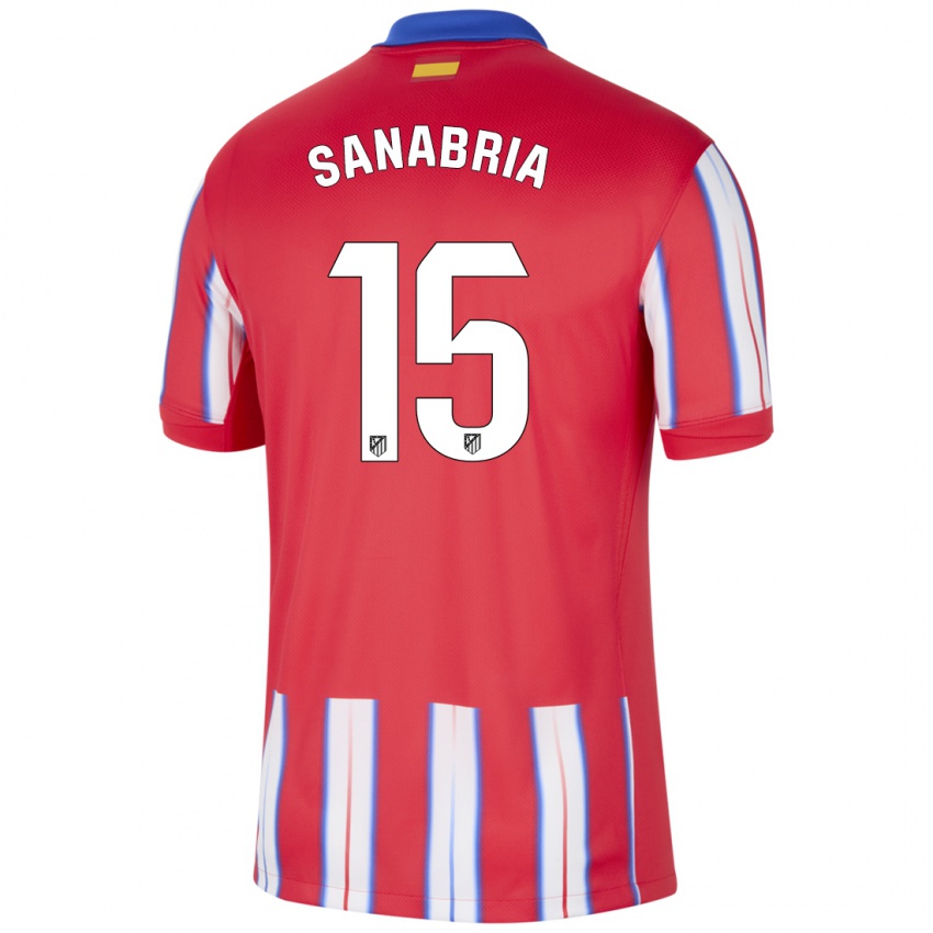 Kinderen Juan Sanabria #15 Rood Wit Blauw Thuisshirt Thuistenue 2024/25 T-Shirt