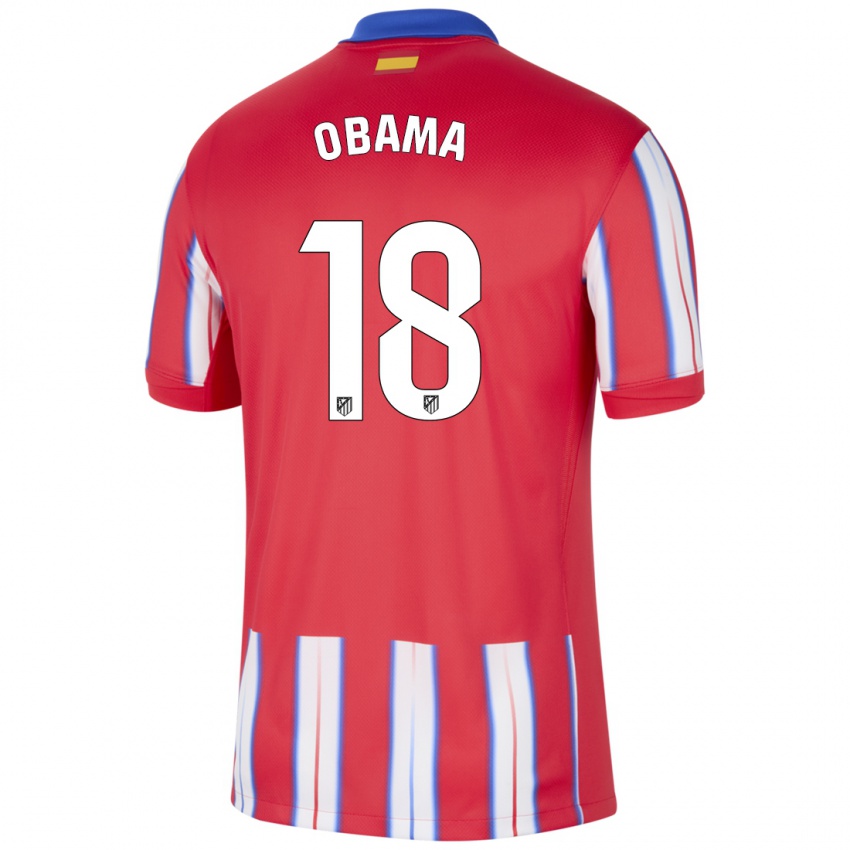 Kinderen Salomon Obama #18 Rood Wit Blauw Thuisshirt Thuistenue 2024/25 T-Shirt