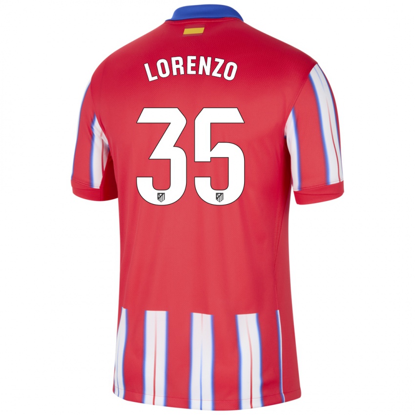 Kinderen Diego Lorenzo #35 Rood Wit Blauw Thuisshirt Thuistenue 2024/25 T-Shirt