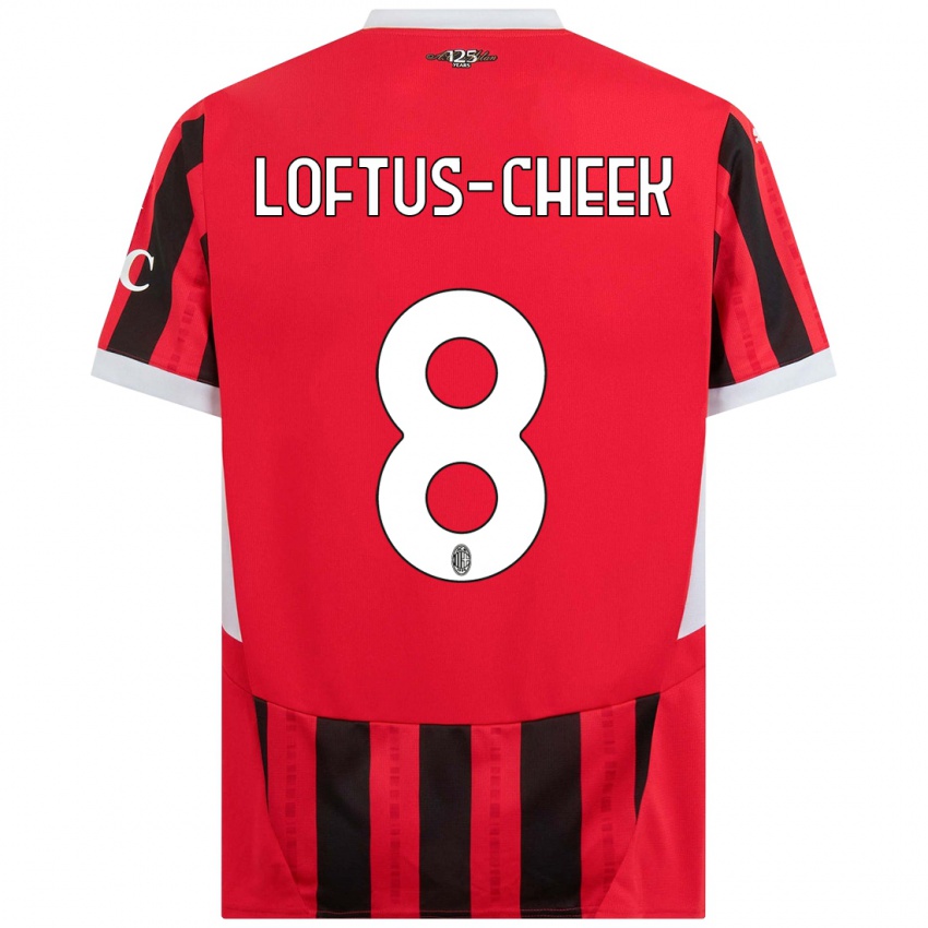 Kinderen Ruben Loftus-Cheek #8 Rood Zwart Thuisshirt Thuistenue 2024/25 T-Shirt