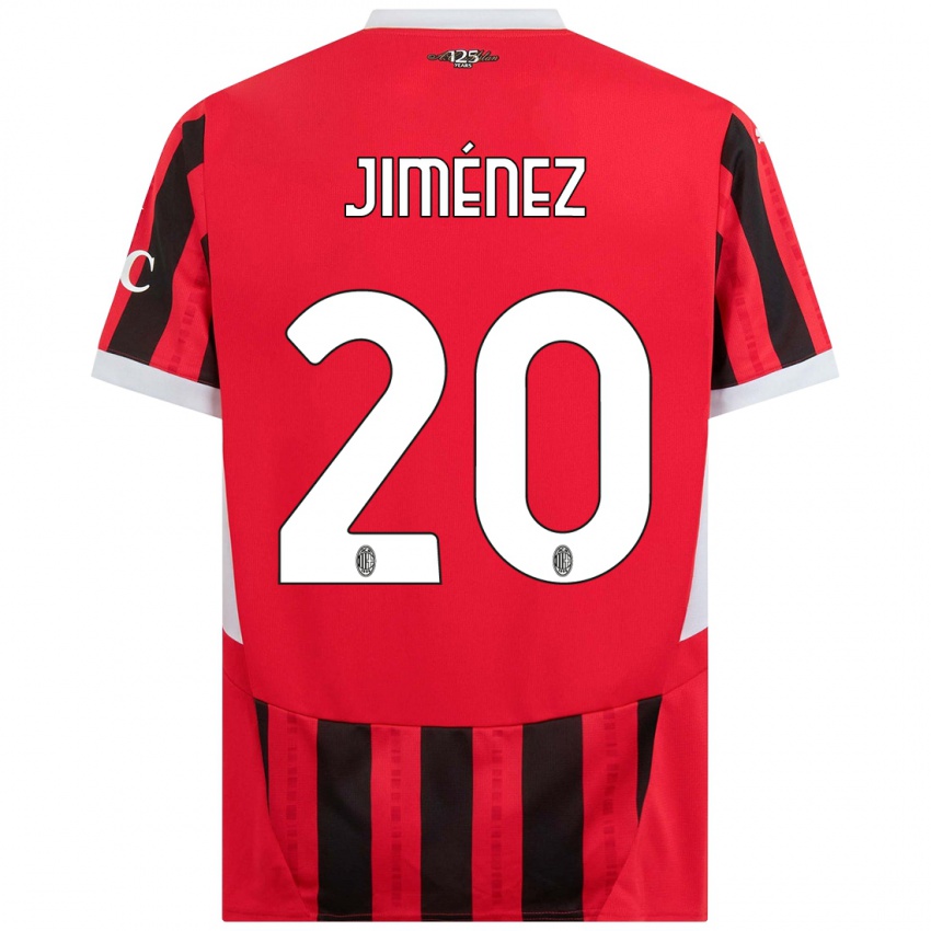 Kinderen Álex Jiménez #20 Rood Zwart Thuisshirt Thuistenue 2024/25 T-Shirt