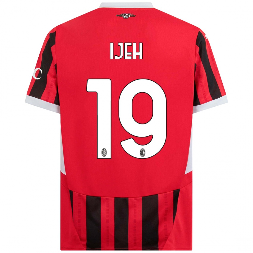 Kinderen Evelyn Ijeh #19 Rood Zwart Thuisshirt Thuistenue 2024/25 T-Shirt