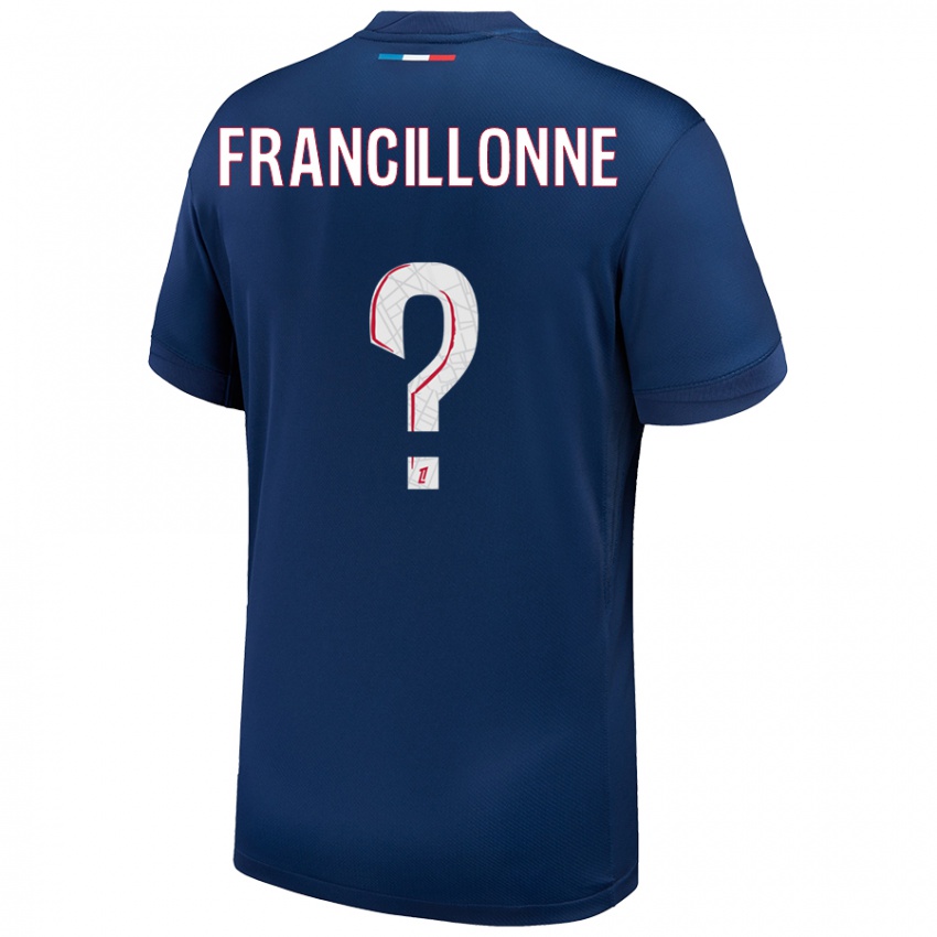 Kinderen Bryan Francillonne #0 Marineblauw Wit Thuisshirt Thuistenue 2024/25 T-Shirt