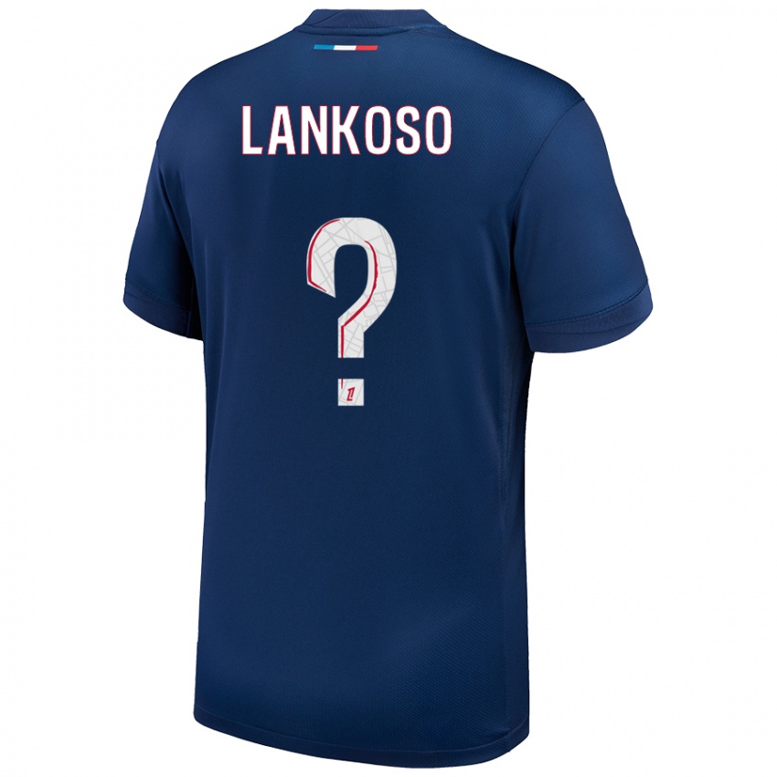 Kinderen Lenny Lankoso #0 Marineblauw Wit Thuisshirt Thuistenue 2024/25 T-Shirt