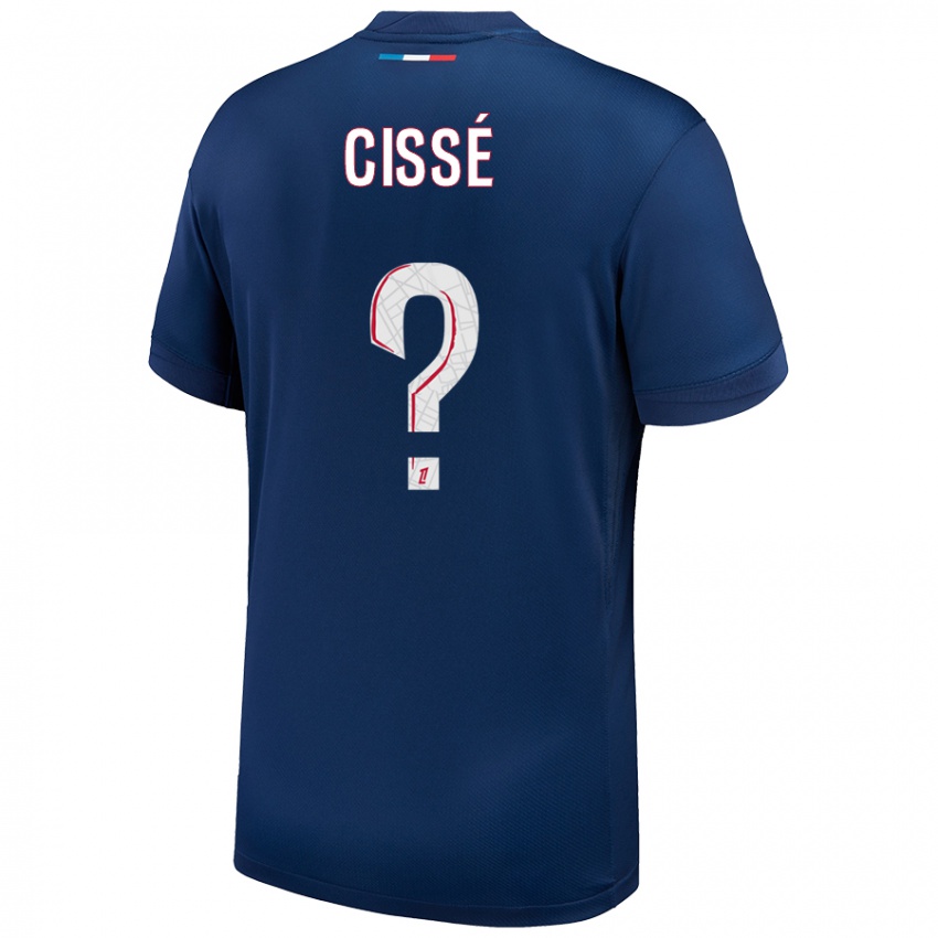 Kinderen Mory Cissé #0 Marineblauw Wit Thuisshirt Thuistenue 2024/25 T-Shirt