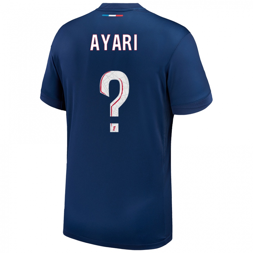 Kinderen Adam Ayari #0 Marineblauw Wit Thuisshirt Thuistenue 2024/25 T-Shirt