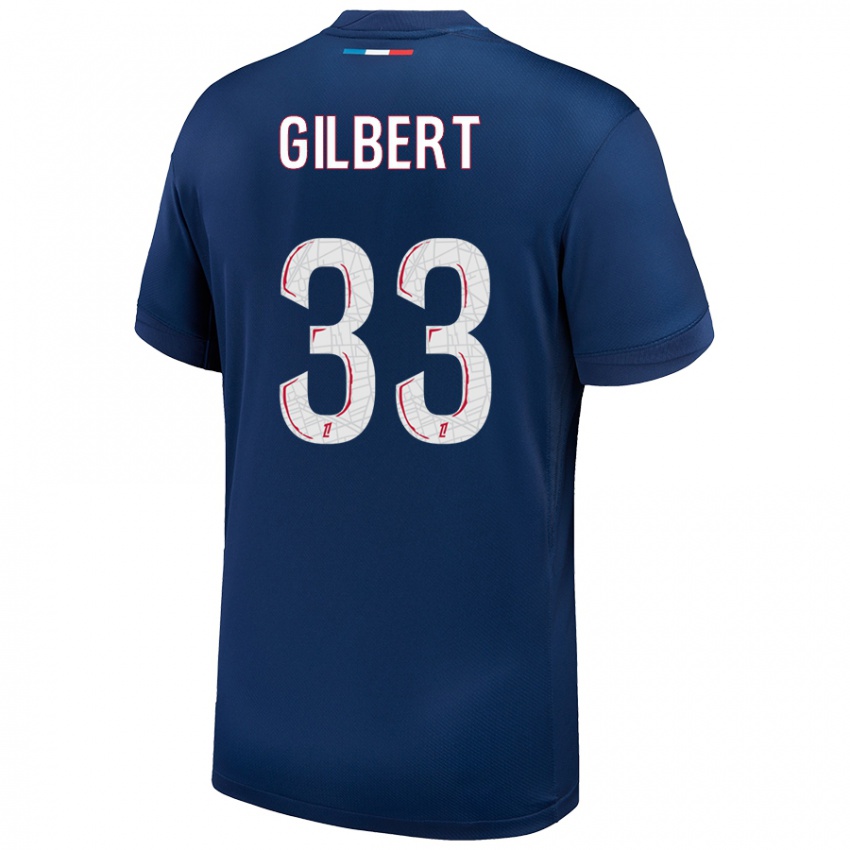 Kinderen Tara Elimbi Gilbert #33 Marineblauw Wit Thuisshirt Thuistenue 2024/25 T-Shirt