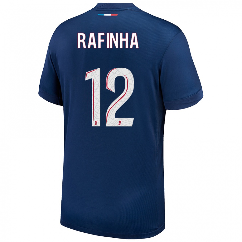 Kinderen Rafinha #12 Marineblauw Wit Thuisshirt Thuistenue 2024/25 T-Shirt