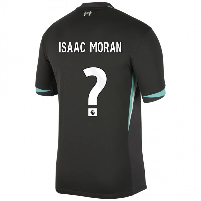 Kinderen Isaac Moran #0 Zwart Antraciet Wit Uitshirt Uittenue 2024/25 T-Shirt