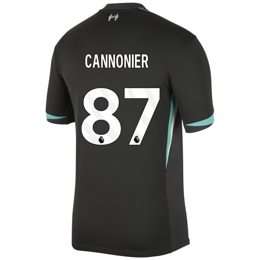 Kinderen Oakley Cannonier #87 Zwart Antraciet Wit Uitshirt Uittenue 2024/25 T-Shirt