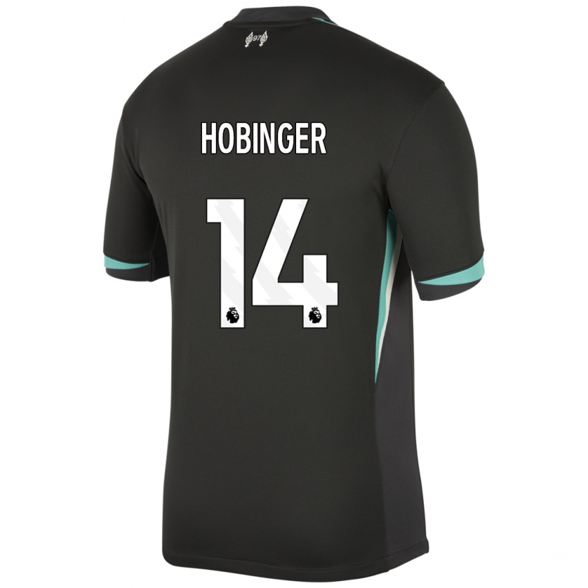 Kinderen Marie Höbinger #14 Zwart Antraciet Wit Uitshirt Uittenue 2024/25 T-Shirt