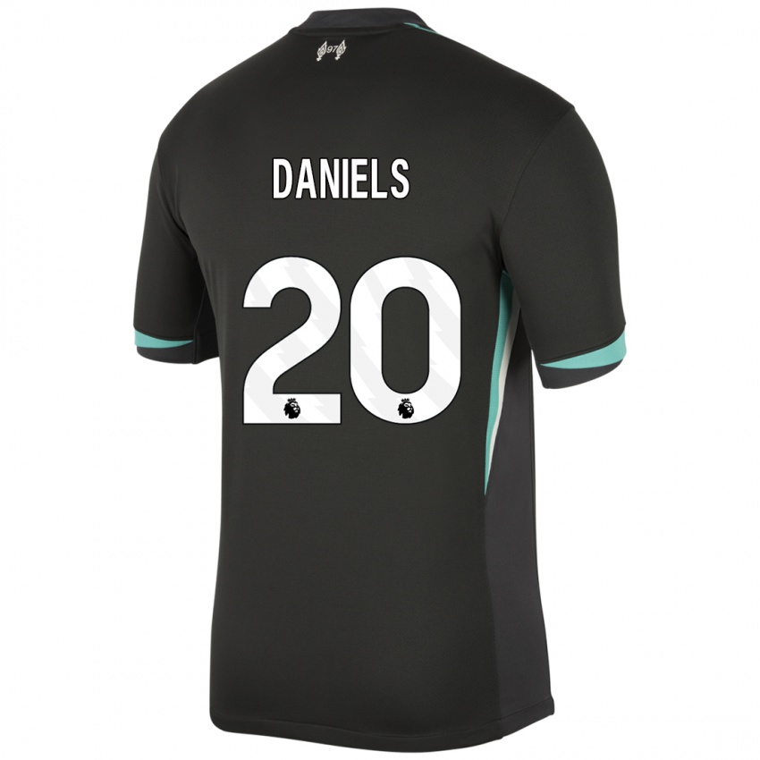 Kinderen Yana Daniels #20 Zwart Antraciet Wit Uitshirt Uittenue 2024/25 T-Shirt